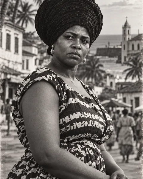 Araba Stamp in the classic era, in black and white
