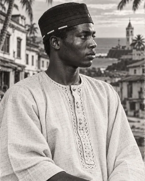 Kobina Jones in the classic era, in black and white