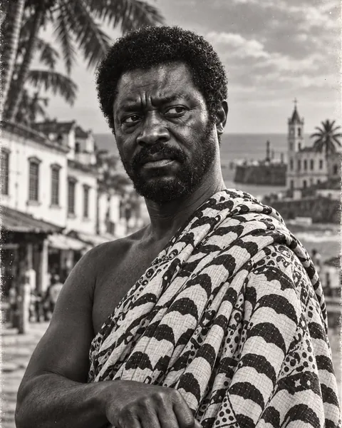 Kwesi Tsuii in the classic era, in black and white